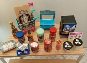 Mixed Lot 22 ZURU MINI BRANDS Grocery Foods Display.